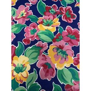 Stanley King Studio Fabric Floral Cotton Teflon Finish Vibrant BTY